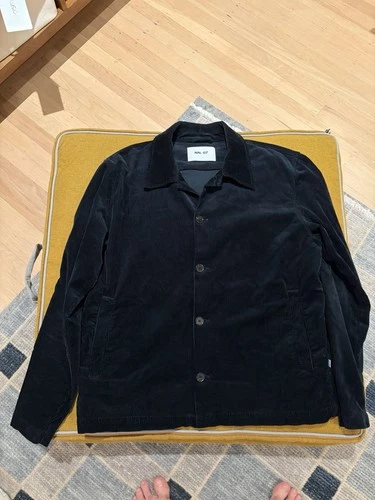 NN07 No Nationality, Navy Corduroy Overshirt Or Shacket - XL image 2