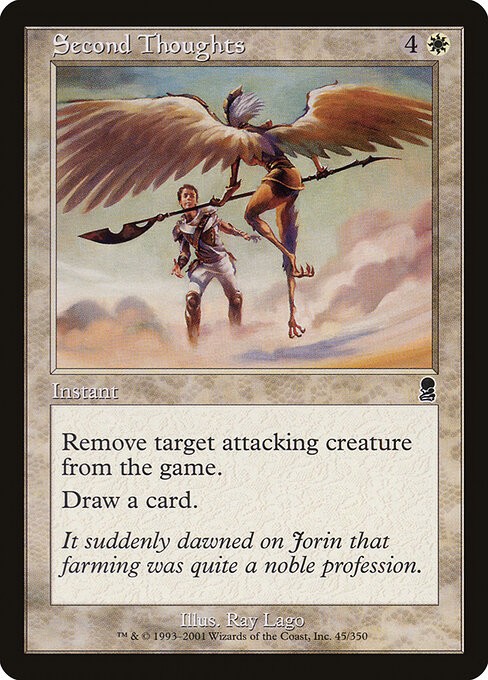 Second Thoughts Foil Odyssey 45 NM MTG