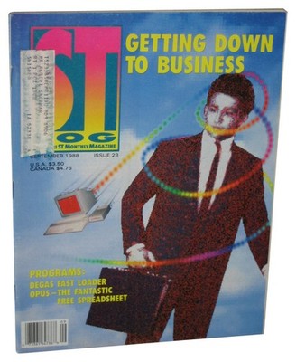 Atari St Log September 1988 Magazin Buch Ausgabe #23 - (Getting Down To Business