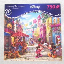 Thomas Kinkade Disney Mickey and Minnie in Mexico 750 Pc Jigsaw Puzzle Ceaco New