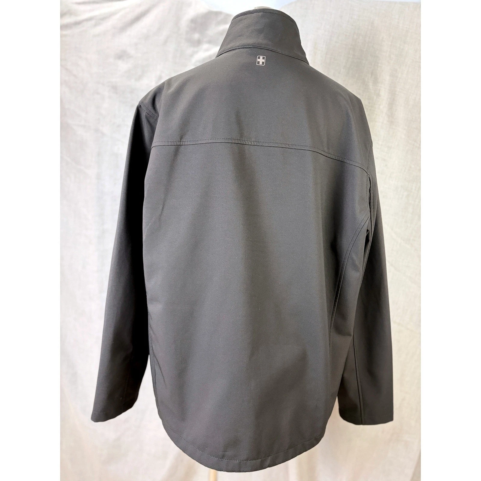 Swiss Tech Black Fleece Lined Softshell Full Zip Jacket Mens XL - product detail image 2