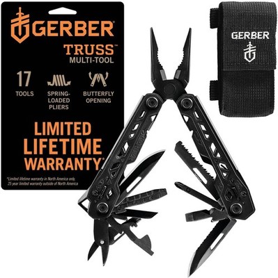 Gerber Multifunktionswerkzeug mit Nylon-Scheide und 17 Funktionen, Truss