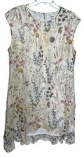 Madewell Sz 10 Garden Gate 100% Silk Sleeveless Lined Dress