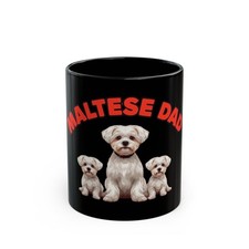 Tazza regalo papà maltese per uomo che ama i cani