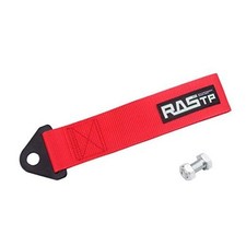 High Strength Racing Tow Strap, Tow Hook Fit for Front or Rear Front red
