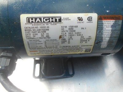  BKI GILES COMMERCIAL FILTER PUMP AND MOTOR HAIGHT GOOD TESTED