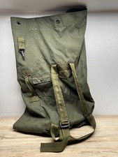 Genuine US Military Duffle Bag Army Soldier Surplus Green Cnvas Top Load Bag