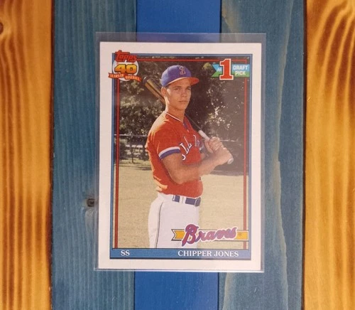 1991 Topps #333 Chipper Jones (RC) (NM+) (HOF)