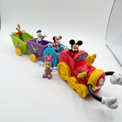 #ad #ad Mickey Mouse Clubhouse Wobble Bobble Cha Cha Choo Choo Train Figures Sound $59.39