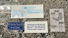 Fiat X19 - Partial Sticker Set For Australian Delivered Series 1 Cars Fiat X19 - Partial Sticker Set For Australian Delivered Series 1 Cars