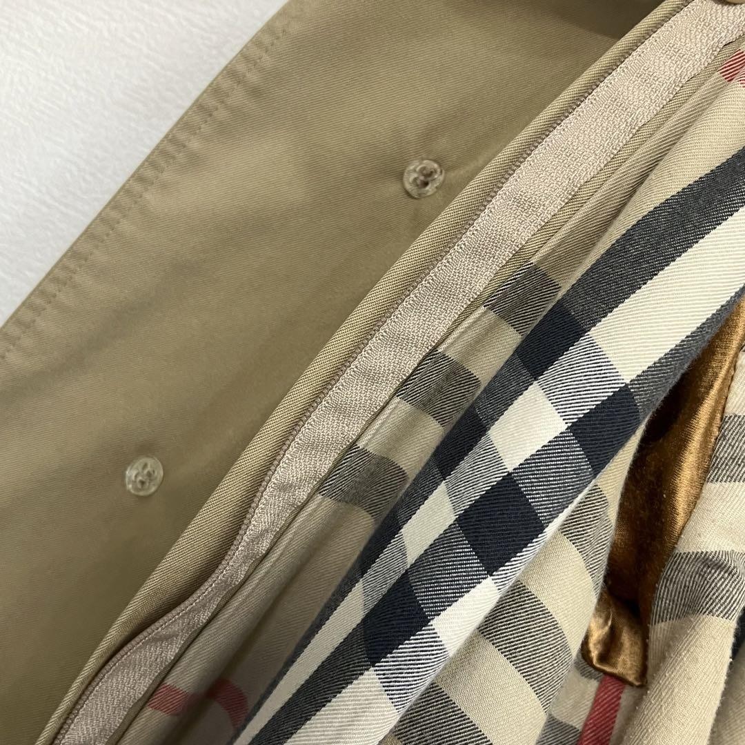 Burberry Balmacaan Coat Outerwear With Check Pattern Beige Size 48 For Men thumbnail 10