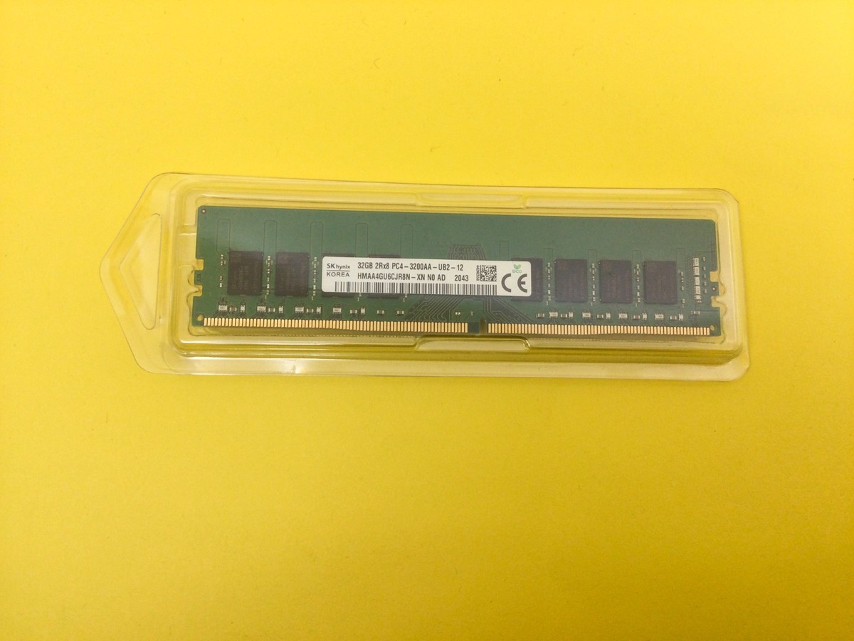 SK HYNIX 32GB 2Rx8 PC4-3200AA UDIMM Desktop Memory HMAA4GU6CJR8N