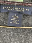 Banana Republic Mens Gray Red Silk Cashmere Argyle Vest Sweater Size Large — photo 3
