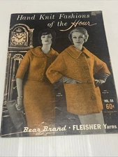 Hand Knit Fashions Of The Hour Bear Bran Fleisher Yarns Volume 59