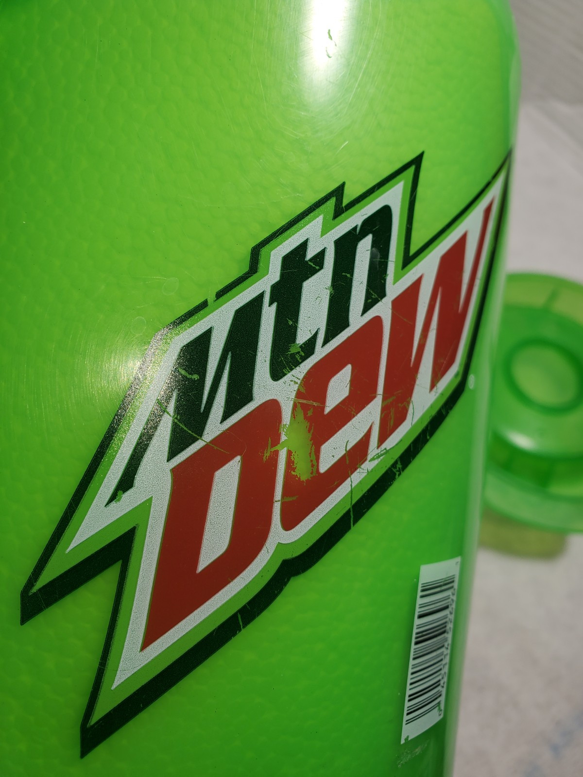 Mtn Dew Neon Green Whirley Drinks Insulated 64 oz Jumbo Jug Travel Mug