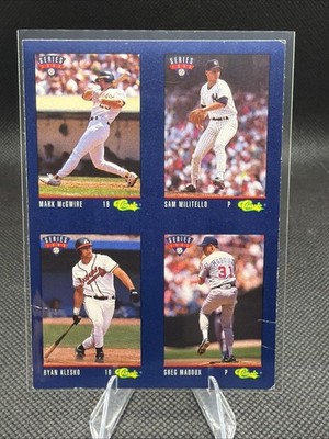 1993 Classic Update Blue Travel Edition - Greg Maddux, Mark McGwire, Ryan Klesko