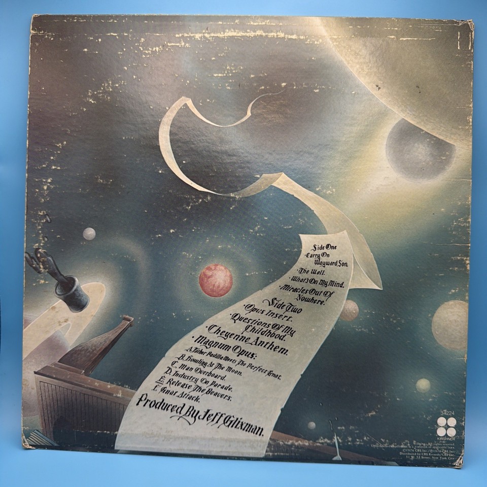 Kansas Leftoverture Vinyl Record LP 1976 Kirshner JZ 34224 eBay
