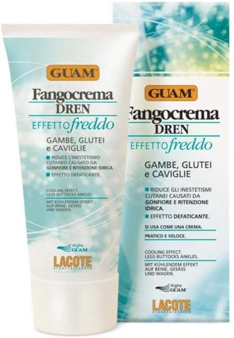 Crema Drenante Guam Fangocrema Freddo 200ml - Tonificante Post-Workout
