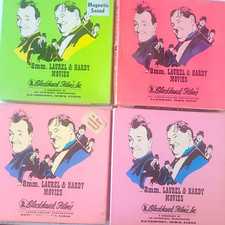 Blackhawk Films Laurel  Hardy Movies 8mm Comedy Silent NR Magnetic Sound