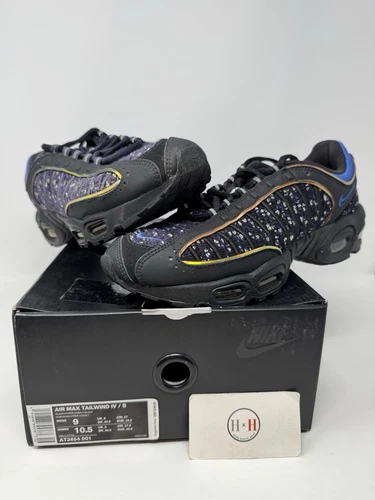 Nike Air Max Tailwind 4 Supreme Noir Cobalt 2019 Taille 9 Authentique Occasion Bas