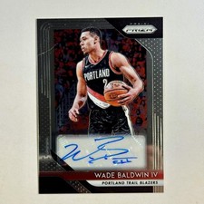 2018-19 Prizm #S-WB4 Wade Baldwin IV Signatures Auto Blazers