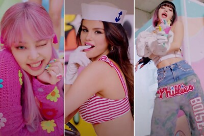 Black Pink, Selena Gomez, Ice Cream, Music Video Poster 24x36 inch