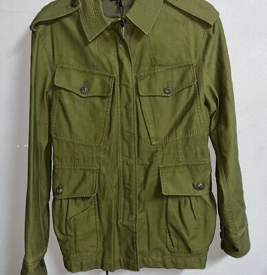 rag & bone ウールジャケット グリーン M カジュアル オシャレ Rue Belted Cotton Twill Jacket | rag & bone