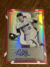 RYAN CLIFFORD 2021 LEAF PERFECT GAME Red Rainbow AUTOGRAPH #1/1 ASTROS METS