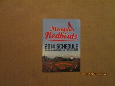 Memphis Redbirds Circa 2014 Team Logo Baseball Pocket Schedule | eBay