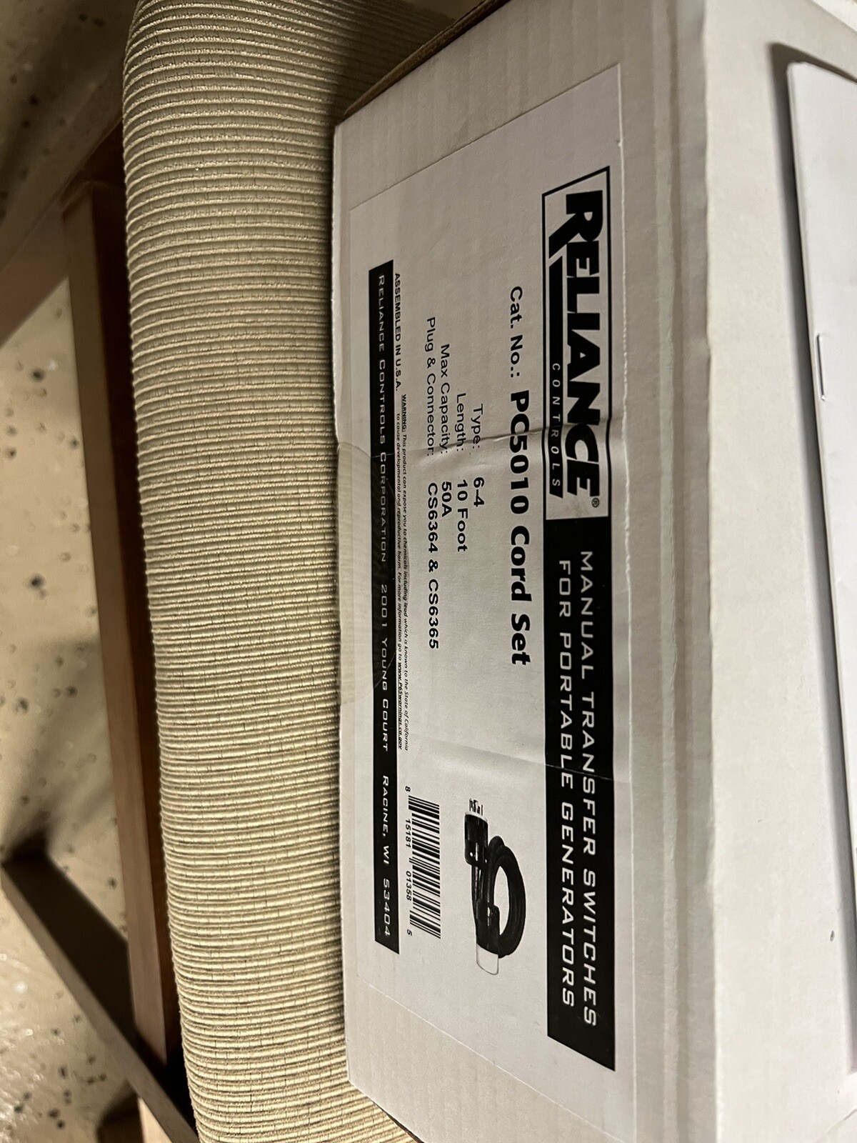 Reliance Generator Power Cord — 50 Amp, 10ft., Model PC501014 eBay