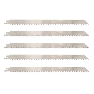 	Stainless Steel Reciprocating Saw Blades for Meat 3TPI Big Tooth 12 5 Pack	