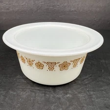 Vintage Pyrex Corning Butterfly gold Butter Bowl Tub Dish *NO LID* #75