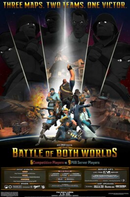 Team Fortress 2 Battle of Both Worlds PS3 XBOX 360 POSTER MADE IN USA - TF2001