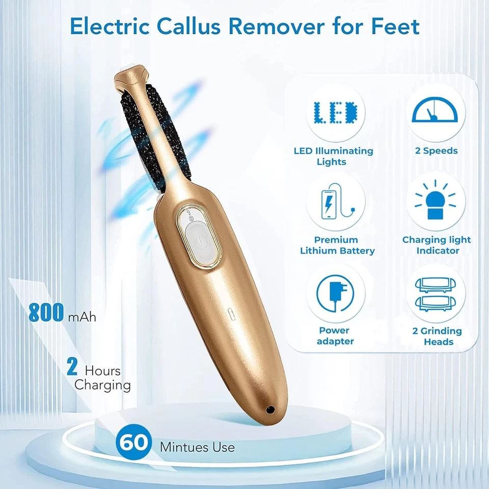 Powerful Electric Callus Remover Wand – Rechargeable Foot File, Grinder - Image 2 of 4