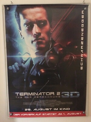 Filmposter * Kinoplakat * A0 * Terminator 2 - Tag der Abrechnung 3D * gerollt