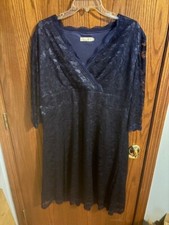 Womans Blue Dress V - XXL dress