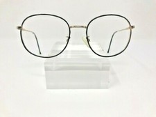 Liz Claiborne LC-9 Eyeglasses 53-18-145 Vintage Black Gold Retro Frames VK88