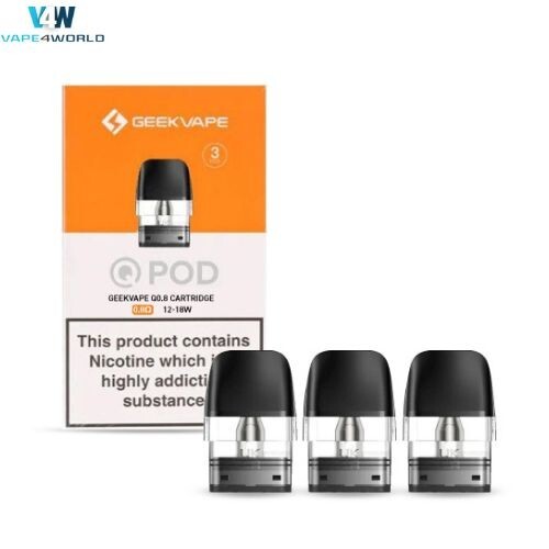 GeekVape Q PODS Cartridge 0.8 Replacement Pods Sonder Q - Wenax Q Kit |  eBay UK