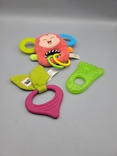 Lot Of 3 Baby Toddler Teething Toy Soothers Gum Pain Relief Sensory