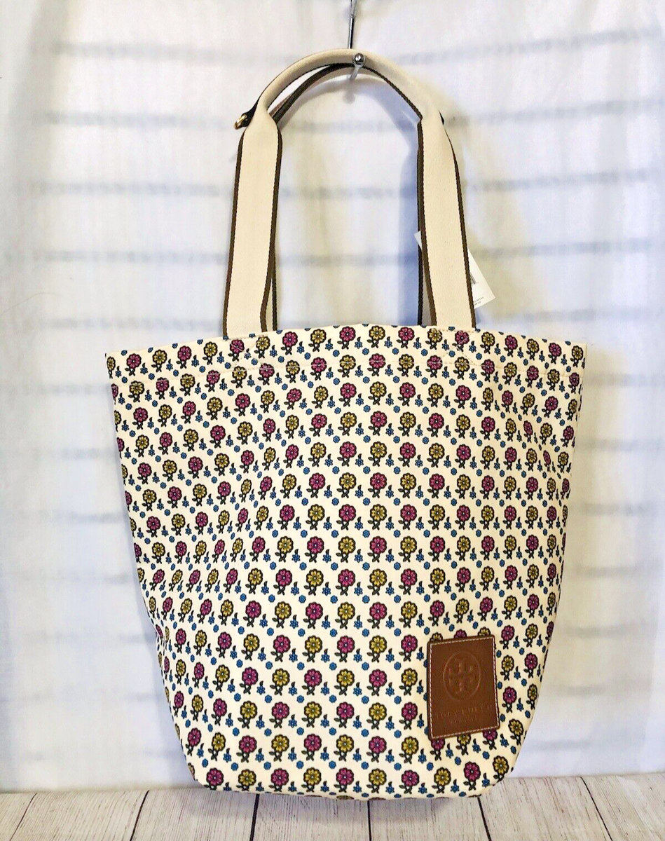 Tory Burch Ella Market Printed Tote Gracie Floral Daisy Prints