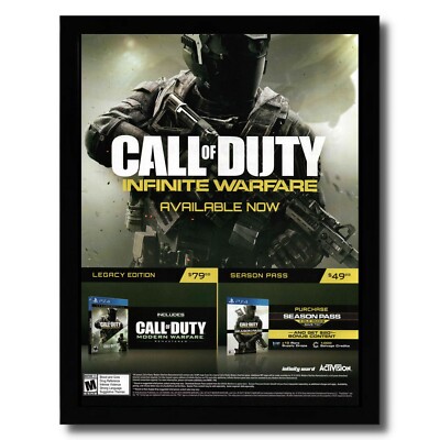 2016 Call of Duty: Infinite Warfare Framed Print Ad/Poster PS4 Xbox One PC Art