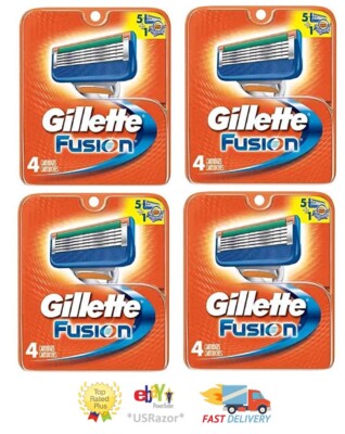 16 Gillette Fusion Razor Blades Refill Cartridges open fit Proglide Flexball 4x4