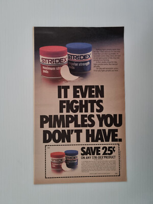 STRIDEX Werbung Vintage Magazin Anzeige Original 80er