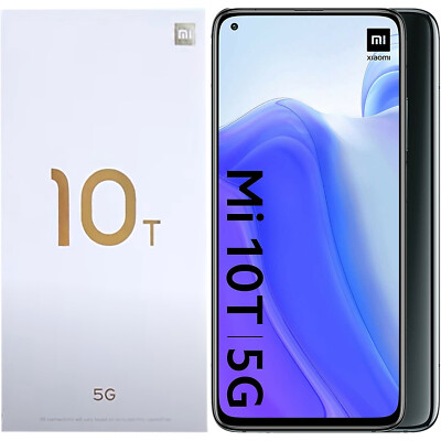 BNIB Xiaomi Mi 10T 5G Dual SIM 128GB + 8GB Cosmic Black Factory Unlocked GSM