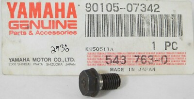 1 NOS Genuine Yamaha SRX TT VMX XJ XS XT XVZ YX Cam Shaft Bolt OEM