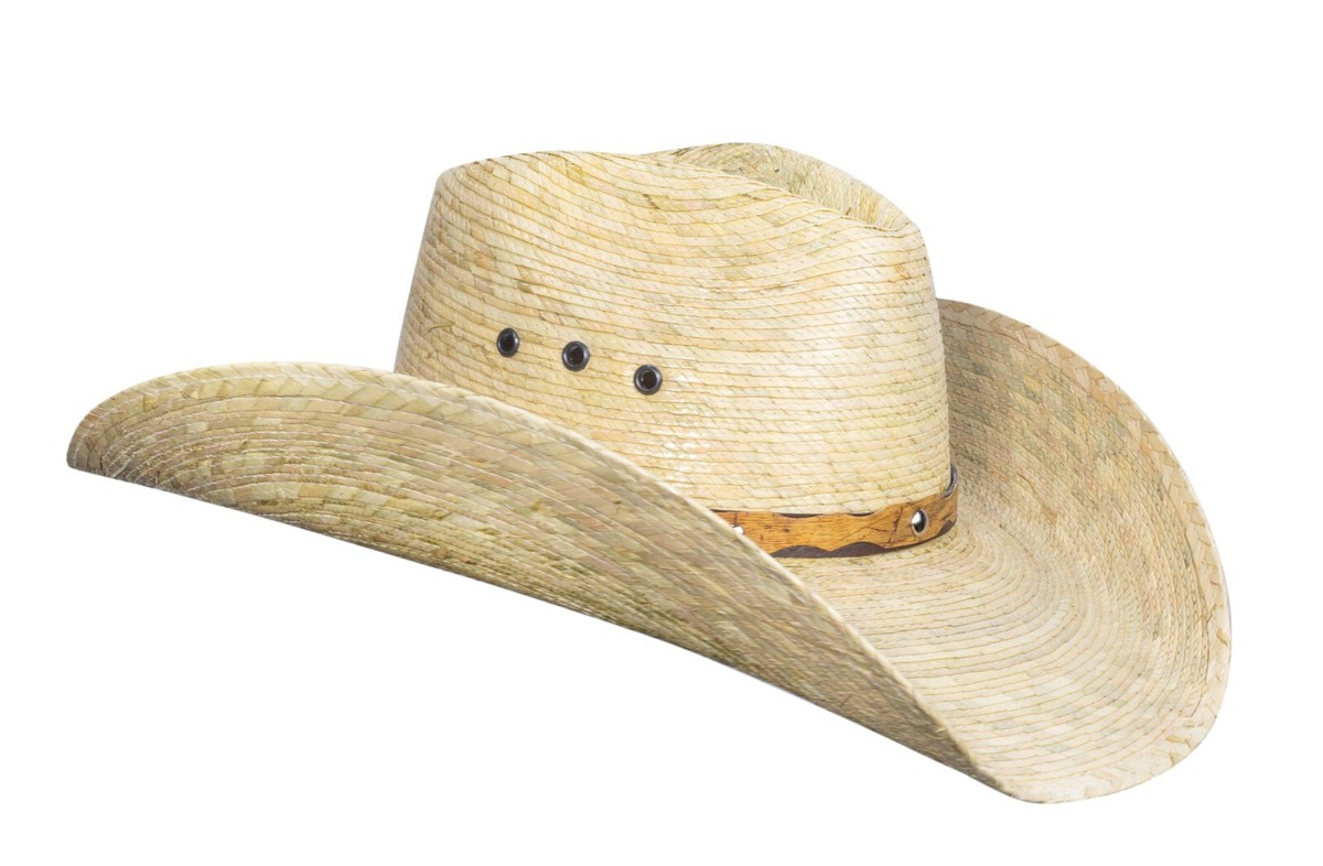 PALMAZZO Straw Hat Jo Palm Straw Rancher Fedora Hat – Village Hat Shop main image 2