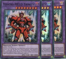 yugioh 3x Visions-HELD Trinity SHVA-DE036 Super Rare Deutsch