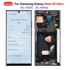 Incell For Samsung Galaxy Note 20 Ultra 5G N985 N986 LCD Display Screen Assembly
