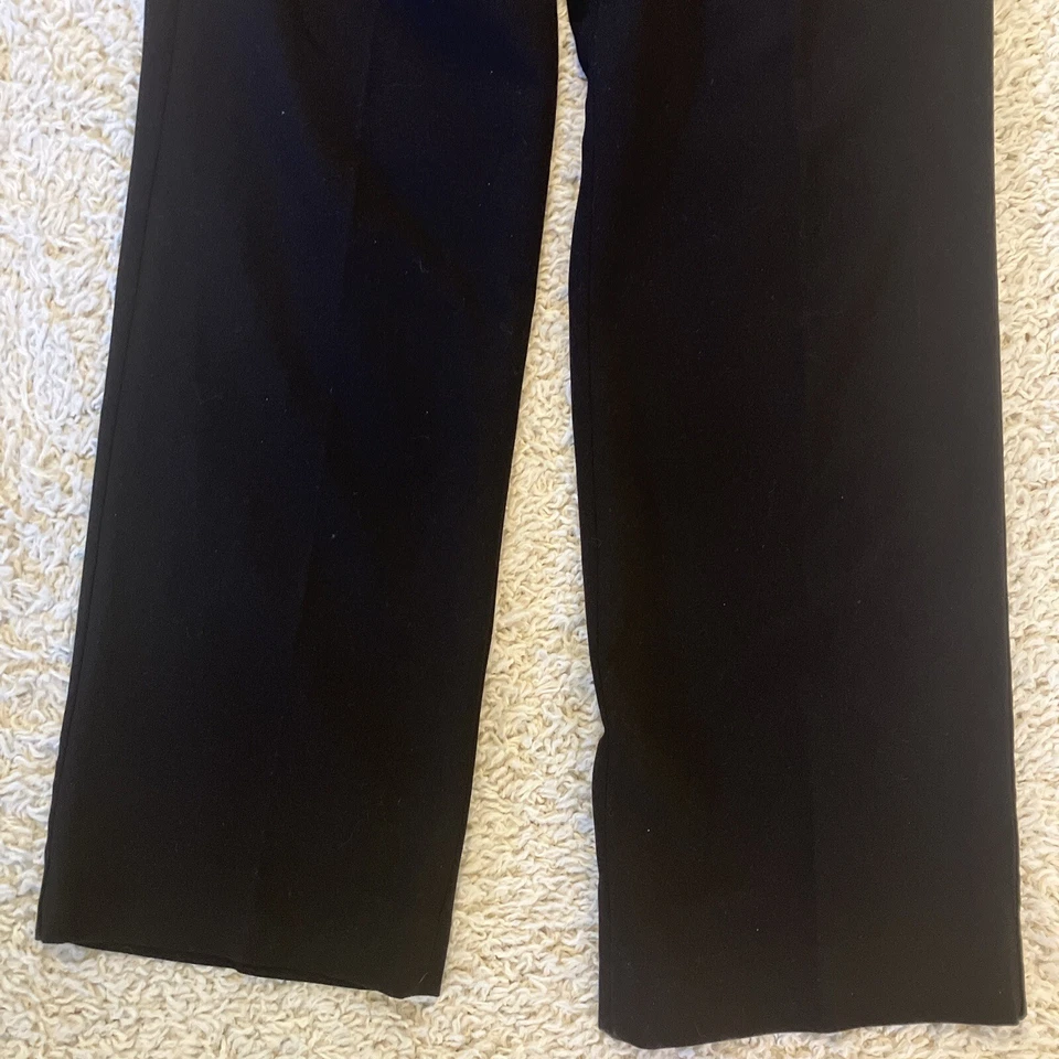 Sharagano Black Clasp Closure Wide Leg Mid Rise Formal Dress Pants Women’s 8 - Image 2 of 4