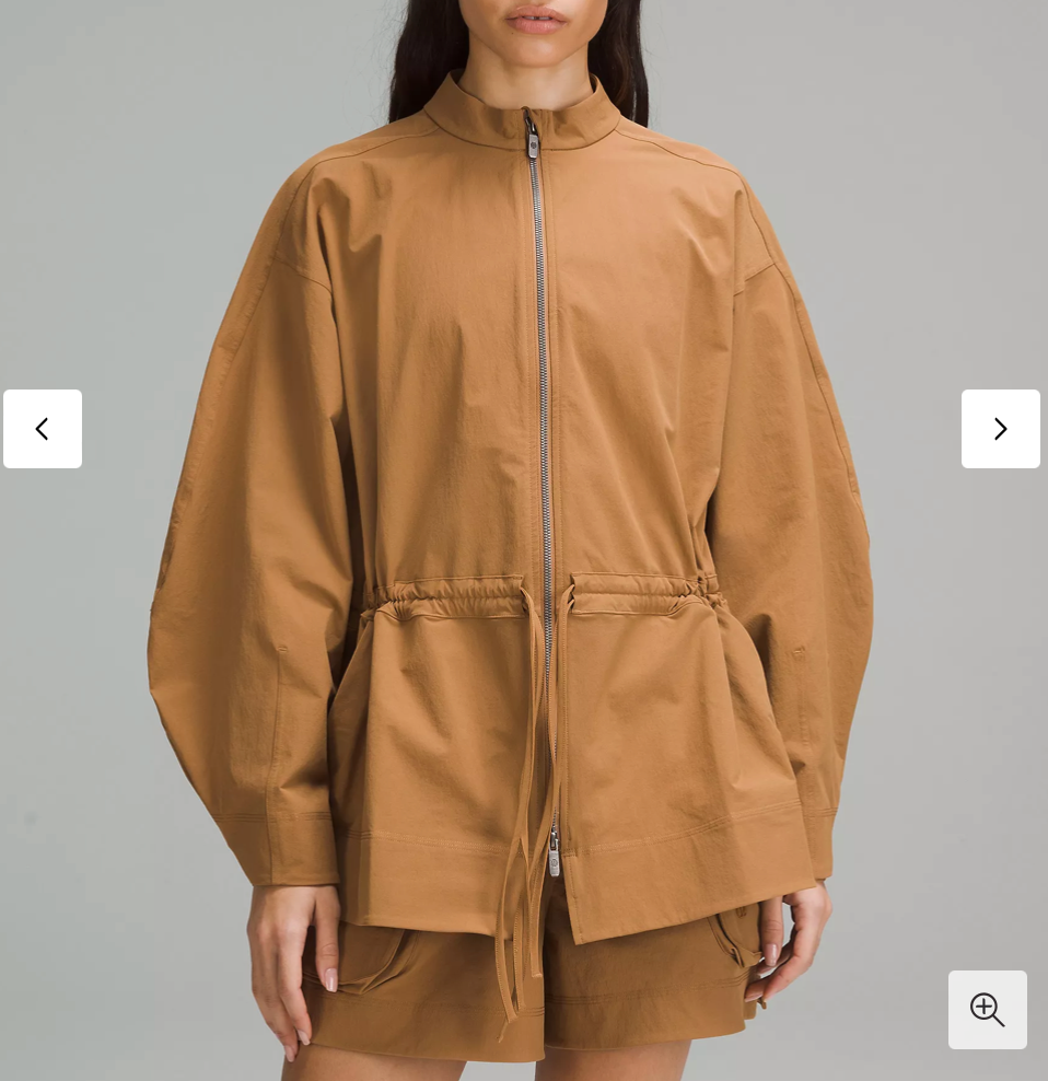 ルルレモン Cinch-Waist Stretch Shirt Jacket NEW LULULEMON Side-Cinch Waist Stretch Shirt Jacket Bold Beige